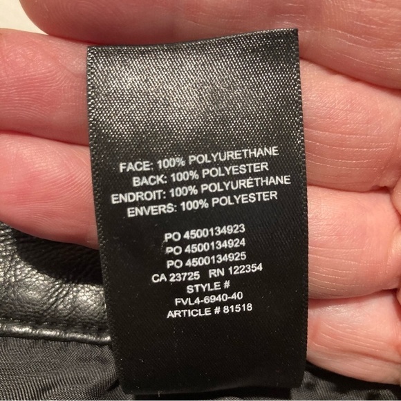 WILFRED Sz 16 Vegan Leather High Rise  Pockets Pants By Aritzia - Picture 3 of 11